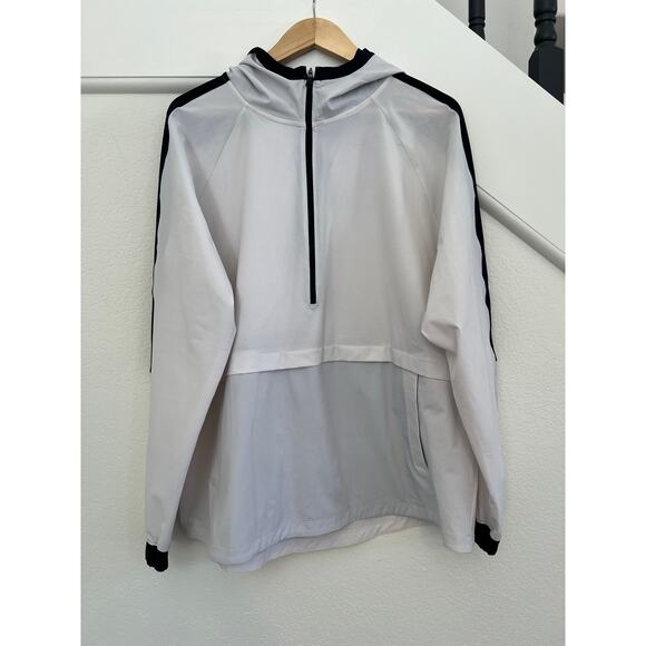 Under Armour Storm Loose Pullover Anorak Jacket Womens Size XL White Half Zip - Picture 1 of 16